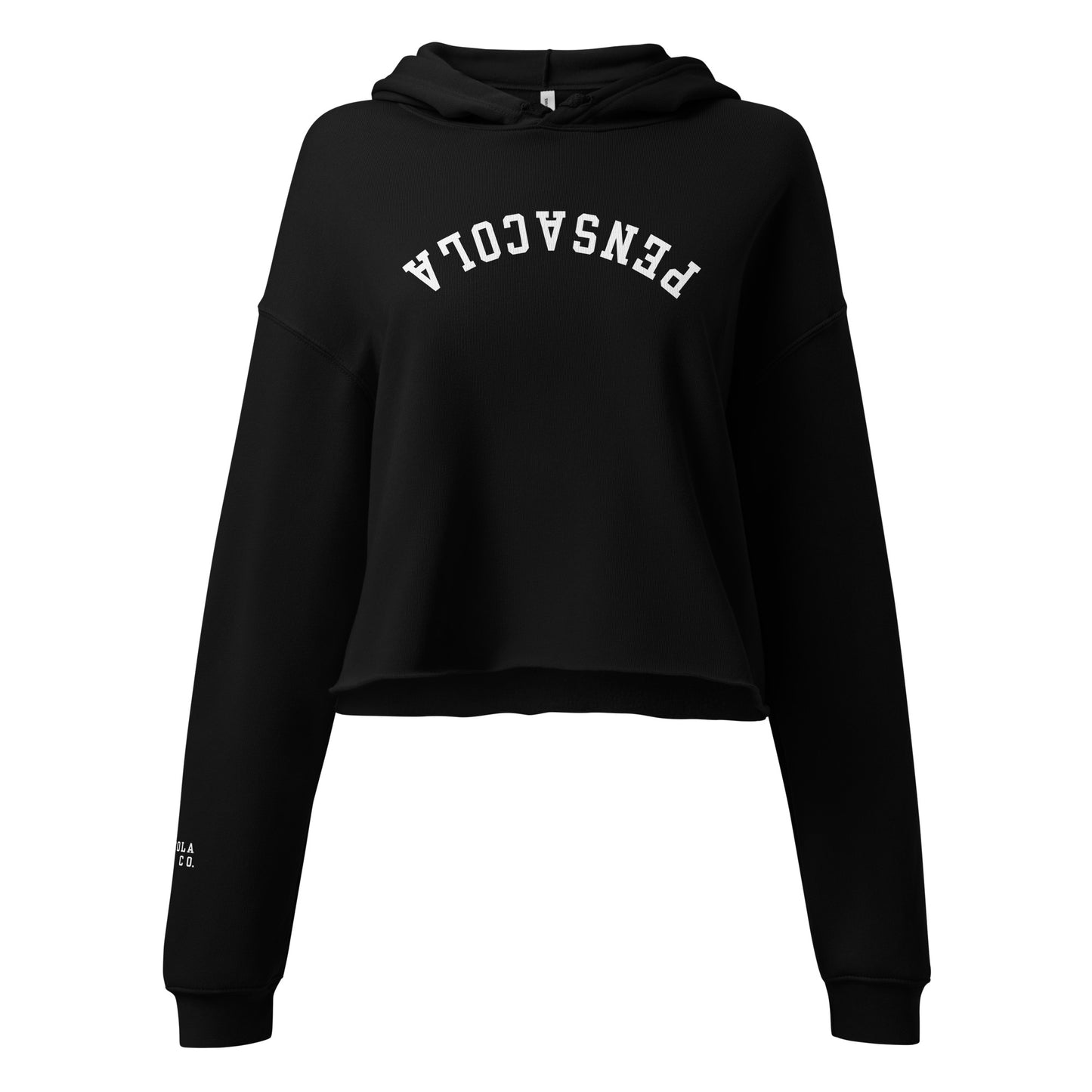 Upside Down Pensacola Cropped Hoodie