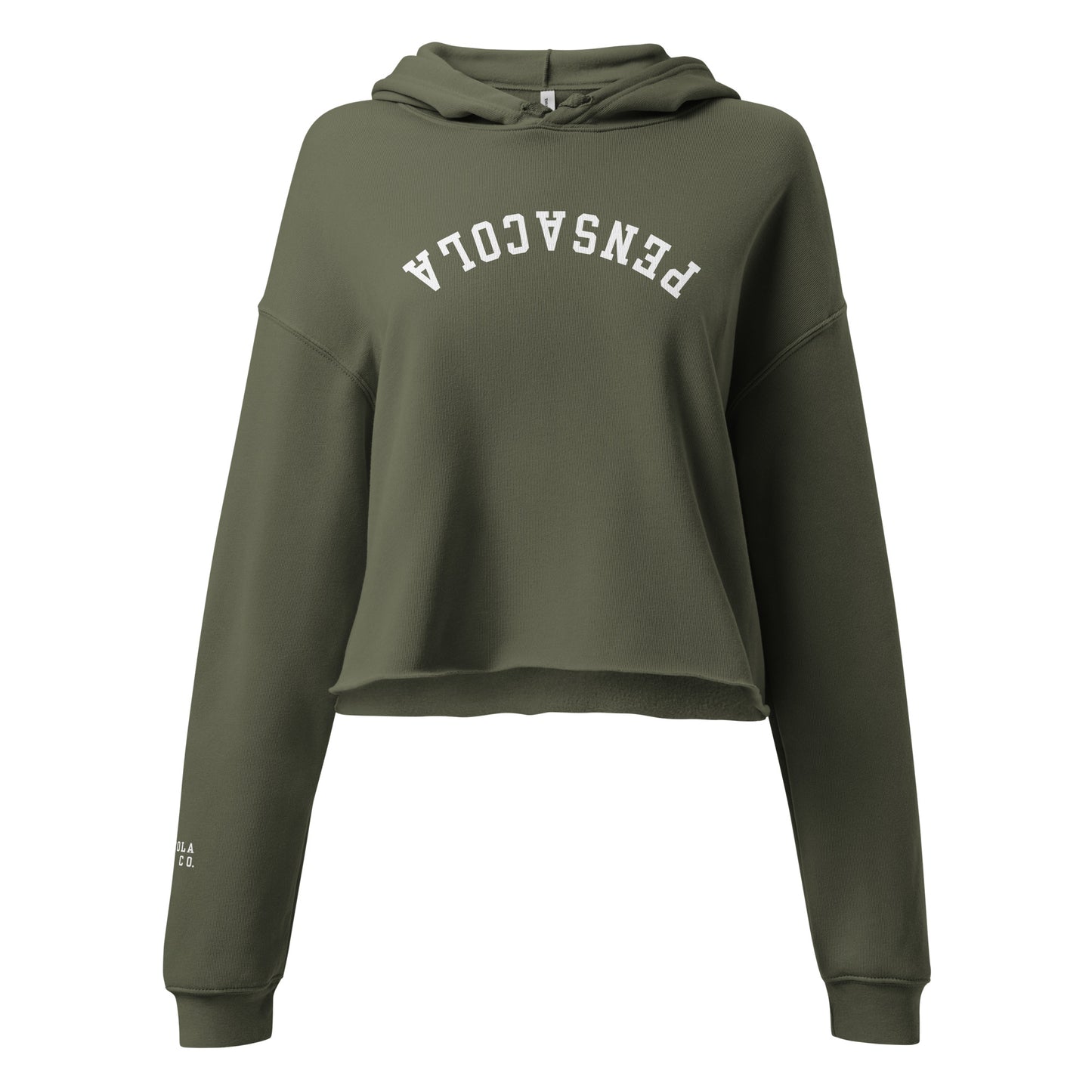 Upside Down Pensacola Cropped Hoodie