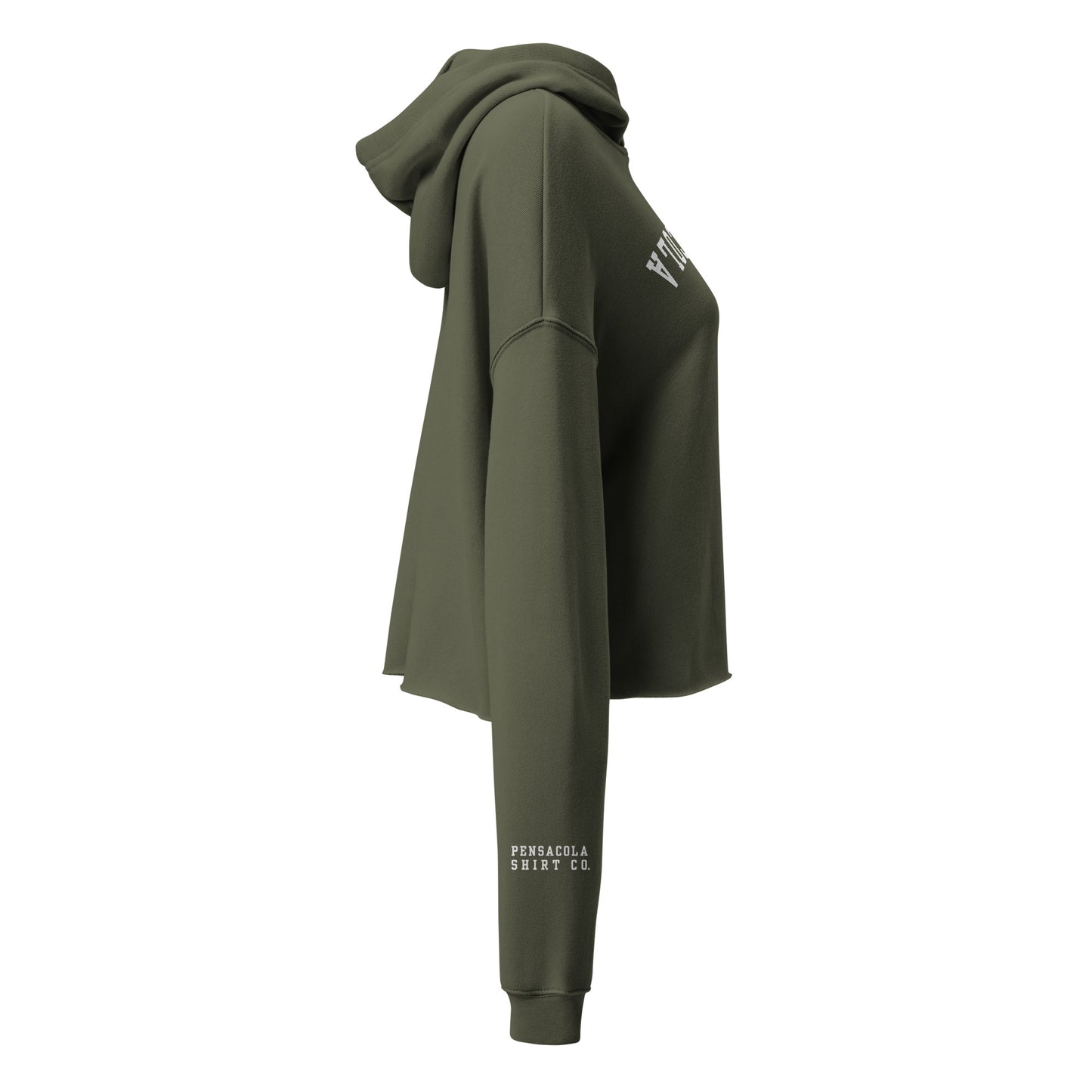 Upside Down Pensacola Cropped Hoodie