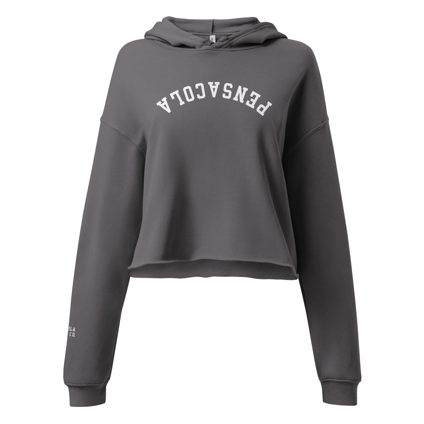 Upside Down Pensacola Cropped Hoodie